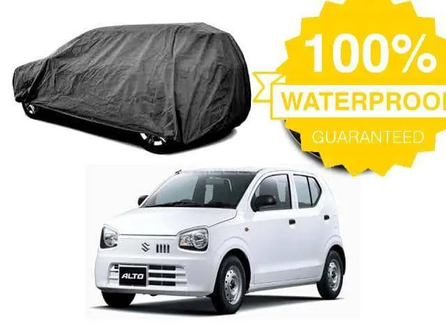 Durable Grey Car Cover - 1 Pc with Visibility Image-1