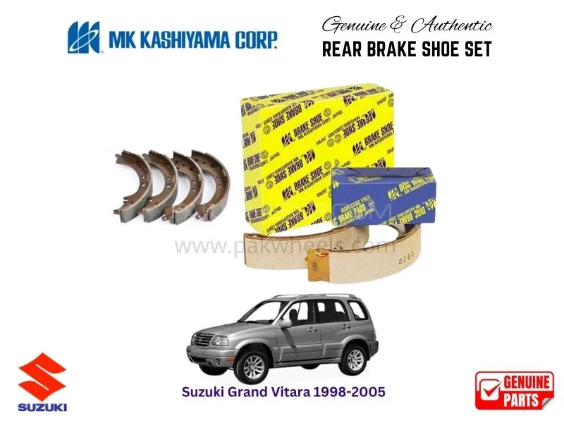 Suzuki Grand Vitara 1998-2005 MK Japan Rear Brake Shoe Set Image-1