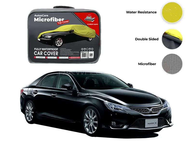 Toyota Mark X Microfiber Car Top Cover - Model 2010-2019 Image-1