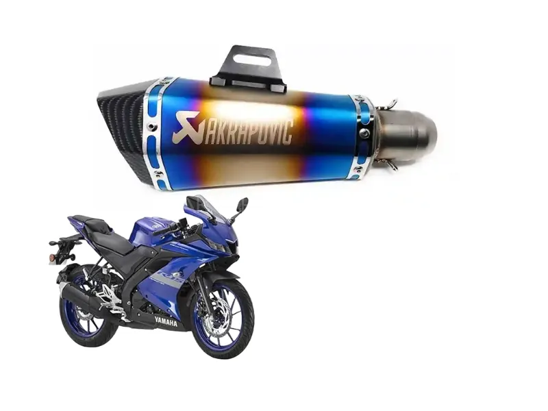 Akrapovic R15 Performance Exhaust – Universal Fit for 125cc to 500cc Motorcycles Image-1