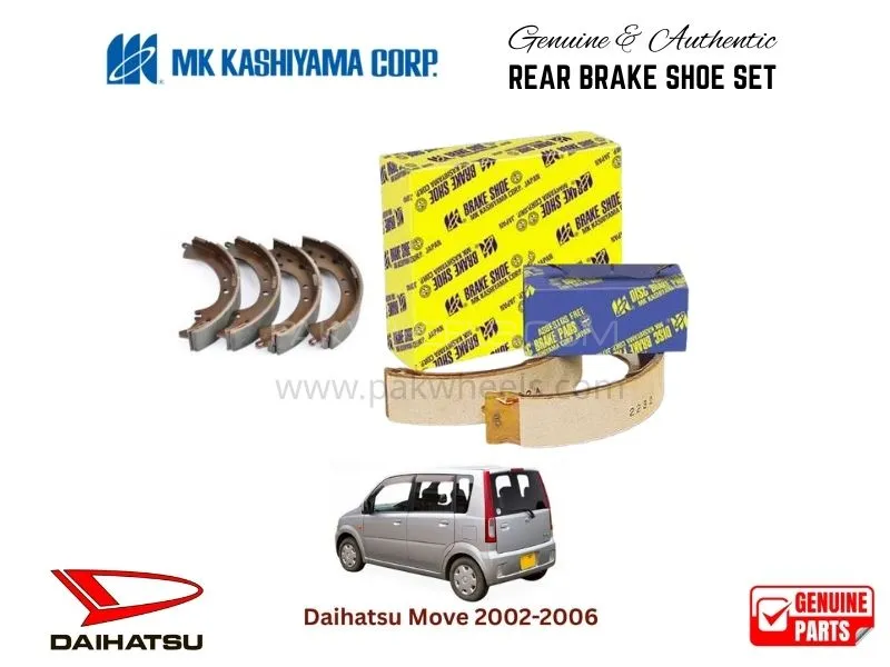Daihatsu Move 2002-2006 MK Japan Rear Brake Shoe Set Image-1