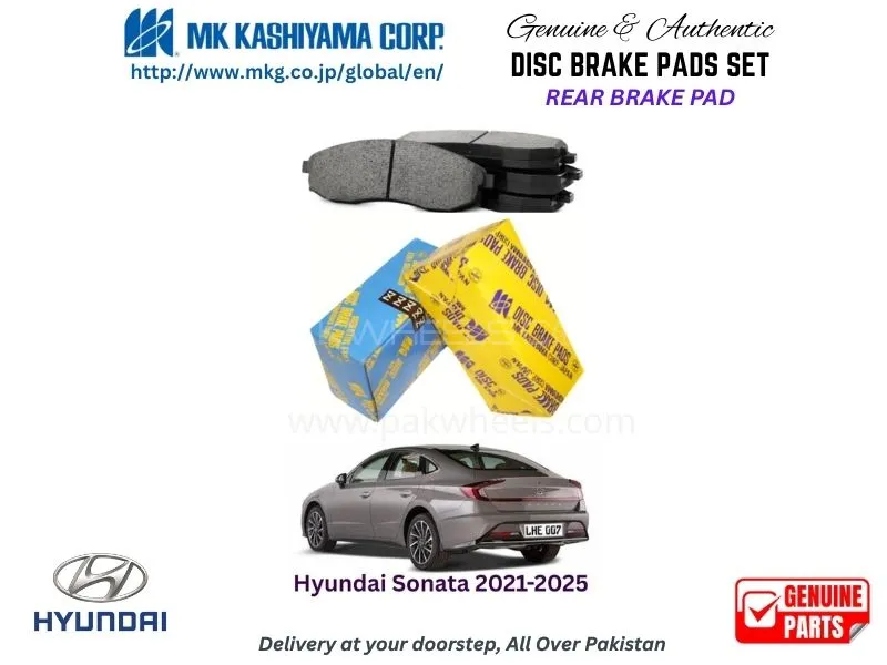 Hyundai Sonata 2021-2025 Rear Brake Pads MK Japan Image-1