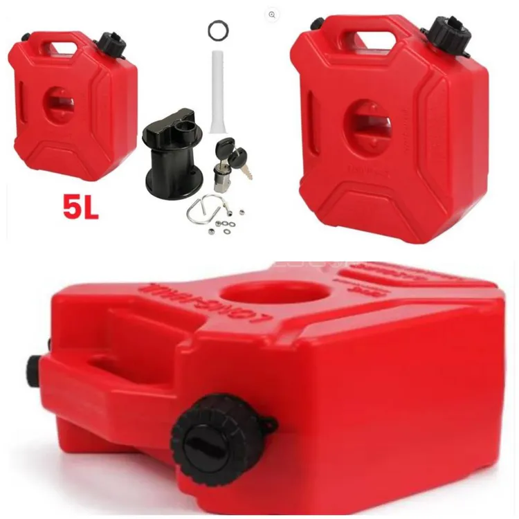 Jerrycan Fuel Bottle Motorcycle Gasoline Container Lockable Image-1