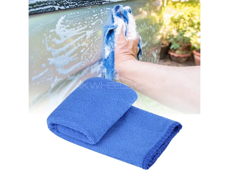 Super Plush Microfiber Cleaning Cloth – 50×70 cm – For Cars & Bikes Image-1
