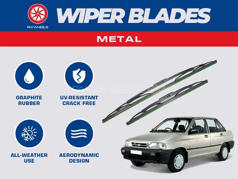 PakWheels Metal Wiper Blades For Kia Classic Image-1