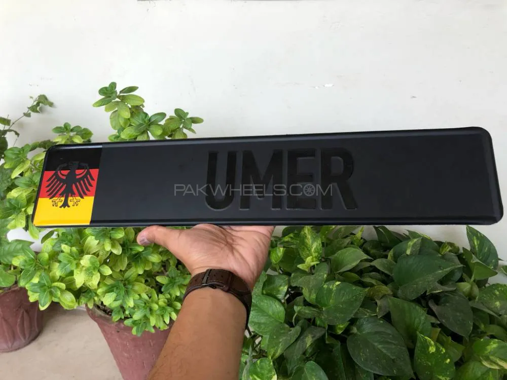 German Themed (Name) Wide Metal Plate Image-1