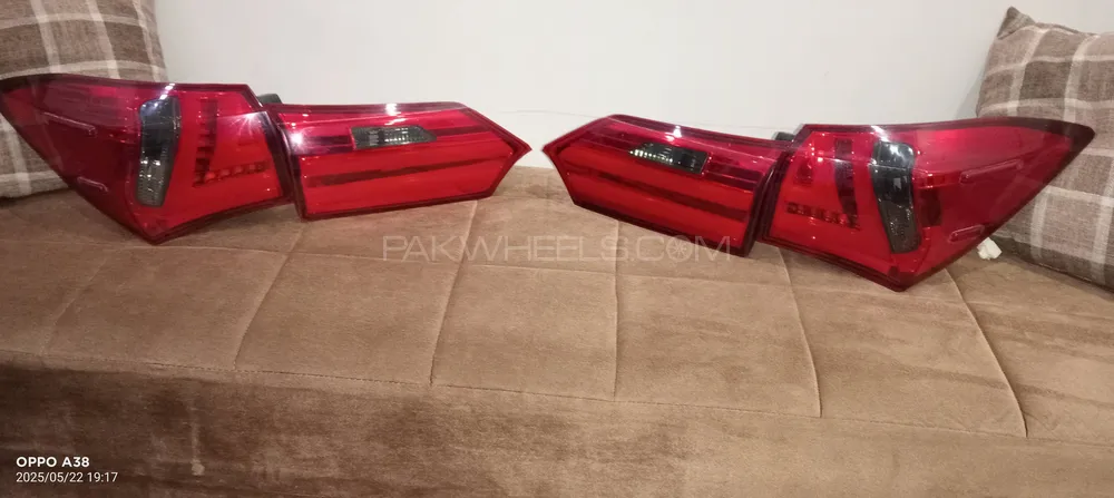 Toyota grande 1.8 and 1.6 tail lights lava Red and black Image-1