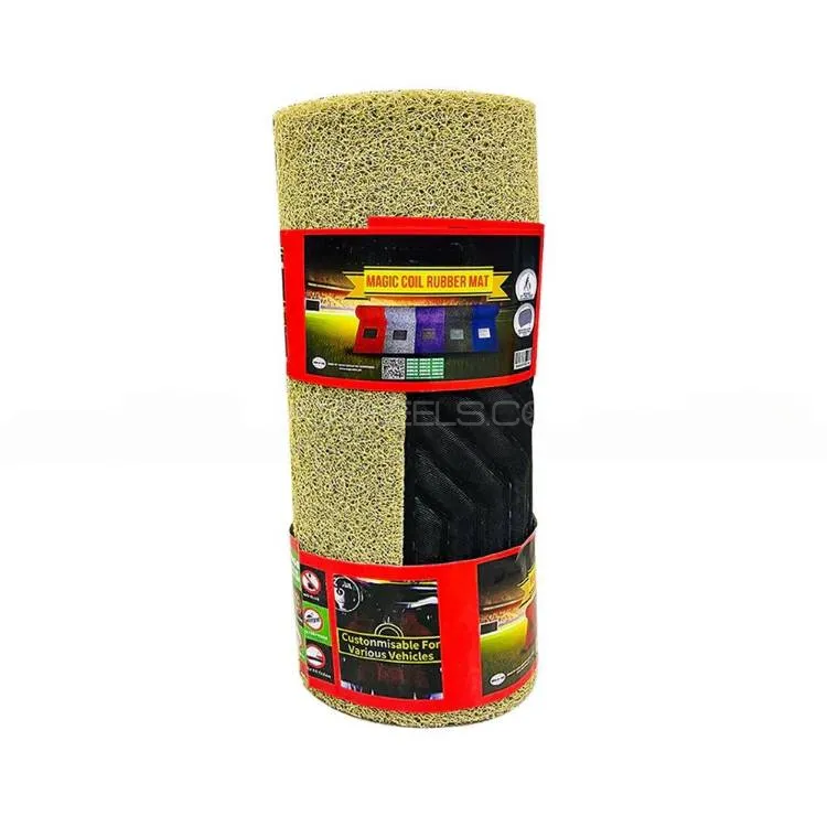 Universal Car Grass Floor Mats In Roll Custom Fitting Premium Quality - Beige Image-1
