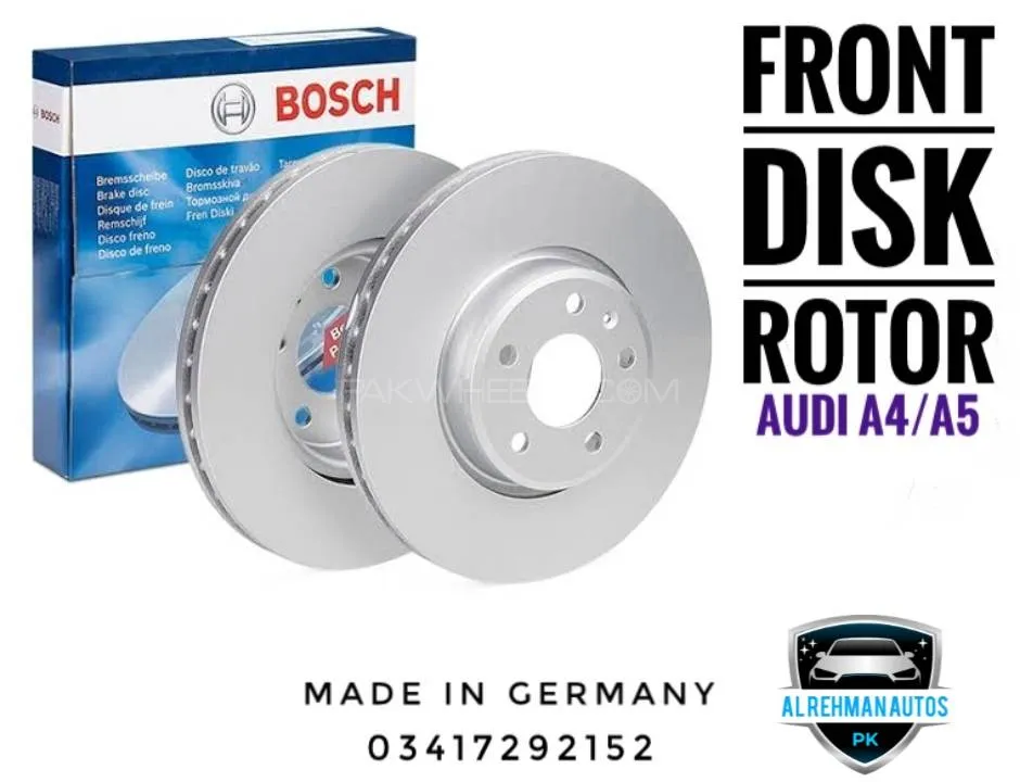 AUDI A4/A5 FRONT DISK ROTORS (GERMANY) 2pcs Image-1