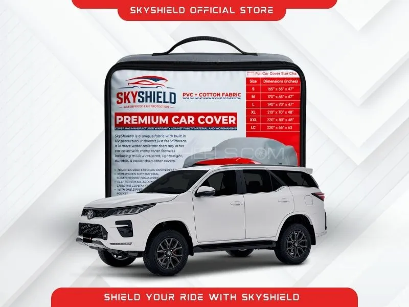 Car Covers PVC and Non Woven Fabric -Toyota Fortuner New 2022 Top Cover Car Care Image-1