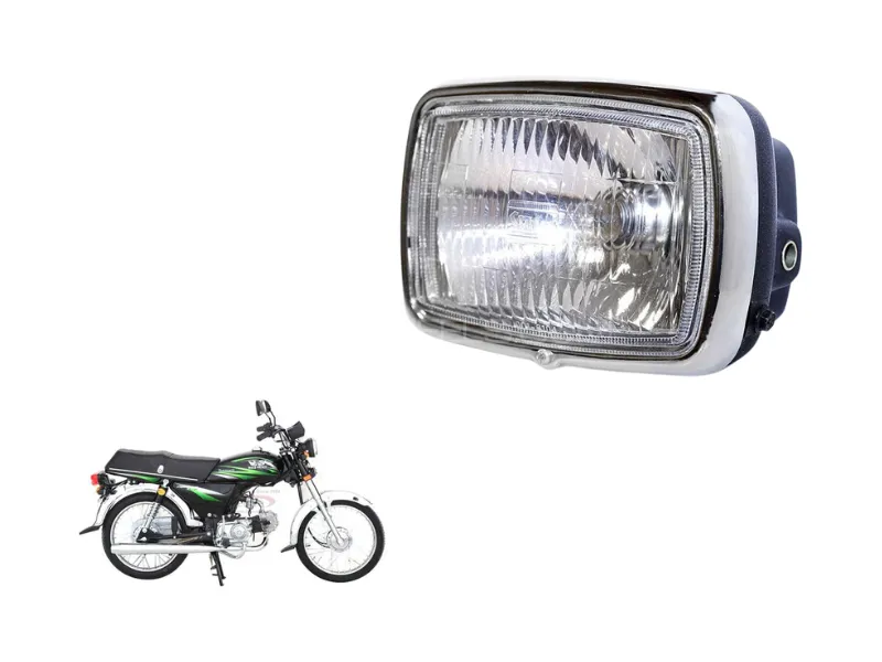 Crown Lifan Head Light Complete for 70cc Motorcycles Image-1