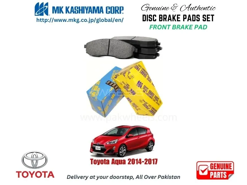 Toyota Aqua 2014-2017 FRONT BRAKE PADS MK JAPAN Image-1