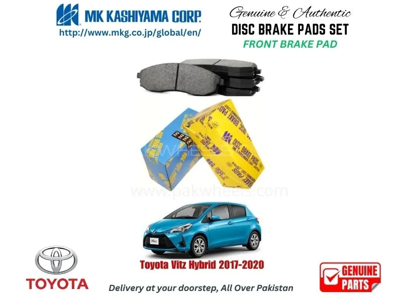 Toyota Vitz Hybrid 2017-2020 FRONT BRAKE PADS MK JAPAN Image-1