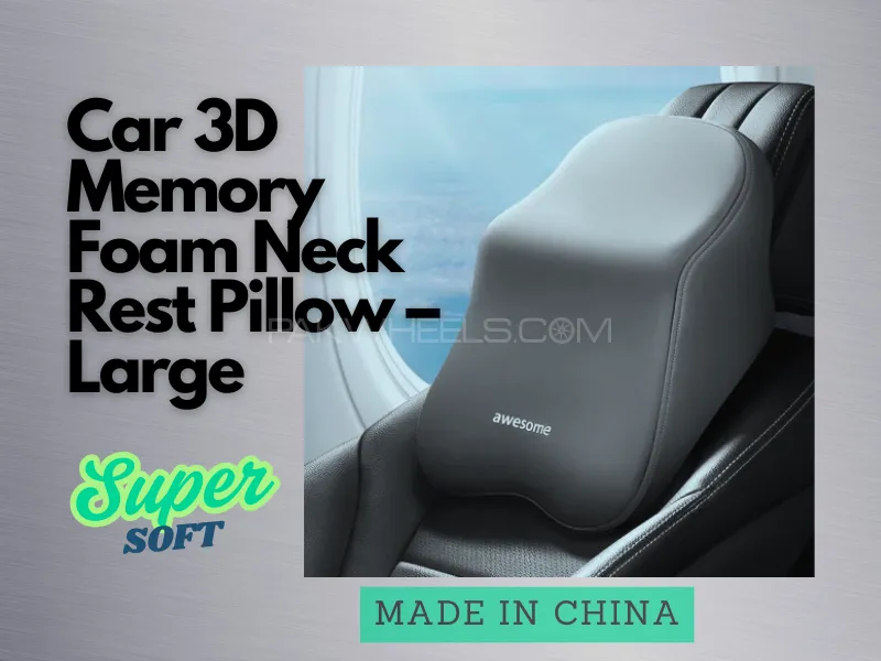 Car 3D Memory Foam Neck Rest Pillow – Large [AWESOME] Image-1