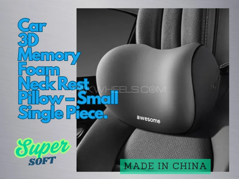 Car 3D Memory Foam Neck Rest Pillow – Small [AWESOME] Image-1