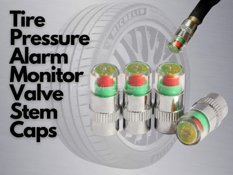 Tire Pressure Alarm Monitor Valve Stem Caps Cover Alert Tyre Air gauge Warning Car Tyre Pressure Mon Image-1