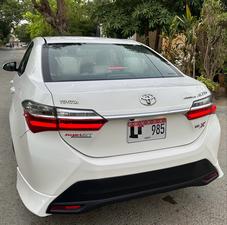 TOYOTA COROLLA ALTIS X 1.6 AUTOMATIC NEW SHAPE (1600cc)
Model 2021 || Registered 2021
Only 36,000 KM
SUPER WHITE Color
Left Side 2 pcs and Right Side 1 pc Repainted on Scratches 
Company Maintained 
AUTOMATIC Transmission
ORIGINAL X NEW SHAPE
Original ALPINE TV
Just like Brand New
READY DELIVERY 
EXCHANGE POSSIBLE WITH ANY CAR

For inspection
Available at SUPREME CARS
Plot # 151/F,Under Imam heights,Shop no.1&2, Main Khalid Bin Walid Rd, Karachi, Sindh 75400

|  Premium Cars  |  Best Prices  |  Optimum Performance | 
#Supremecarsgang