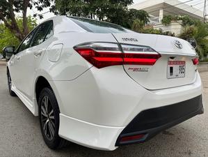 TOYOTA COROLLA ALTIS X 1.6 AUTOMATIC NEW SHAPE (1600cc)
Model 2021 || Registered 2021
Only 36,000 KM
SUPER WHITE Color
Left Side 2 pcs and Right Side 1 pc Repainted on Scratches 
Company Maintained 
AUTOMATIC Transmission
ORIGINAL X NEW SHAPE
Original ALPINE TV
Just like Brand New
READY DELIVERY 
EXCHANGE POSSIBLE WITH ANY CAR

For inspection
Available at SUPREME CARS
Plot # 151/F,Under Imam heights,Shop no.1&2, Main Khalid Bin Walid Rd, Karachi, Sindh 75400

|  Premium Cars  |  Best Prices  |  Optimum Performance | 
#Supremecarsgang