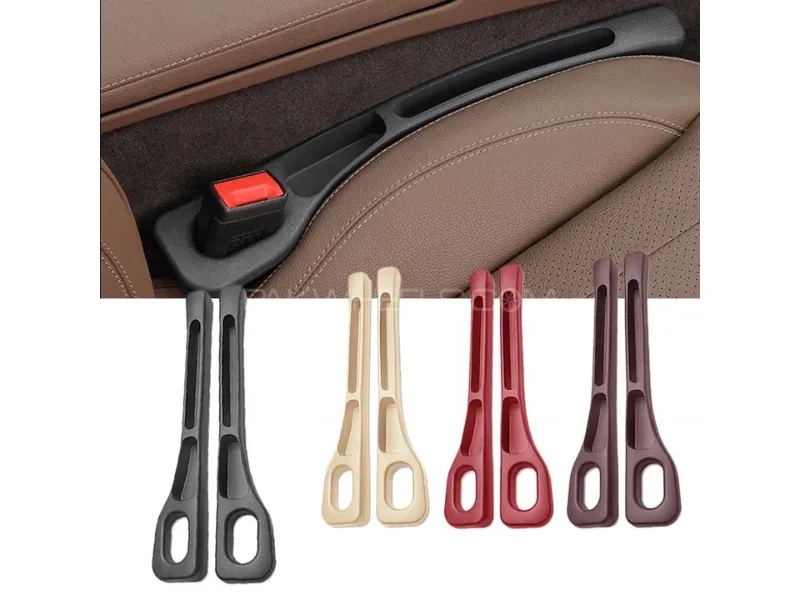 2Pcs PU Car Seat Gap Filler Plug Strip – Leak-Proof Side Seam Organizer (Random Colors) Image-1