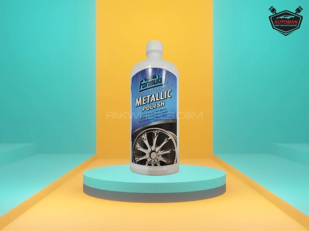 Formula 1 Metallic Polish – 473ml | Premium Metal Restorer & Protector for Cars, Motorcycles & More Image-1