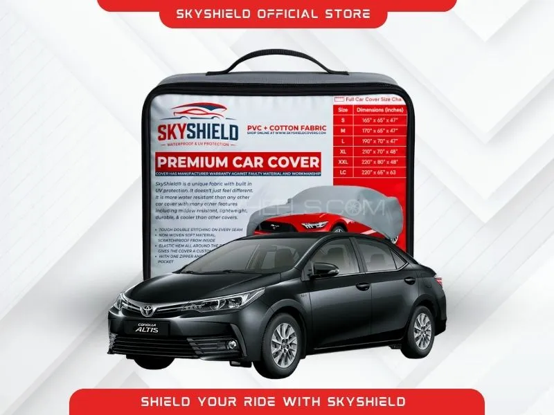 Car Covers PVC and Non Woven Fabric - Toyota Corolla 2018 Top Cover Car Care Image-1