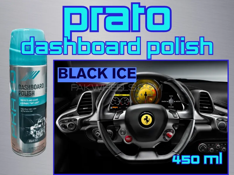 Prato Dashboard Spray 450ML Black Ice | Dashboard Polish Image-1