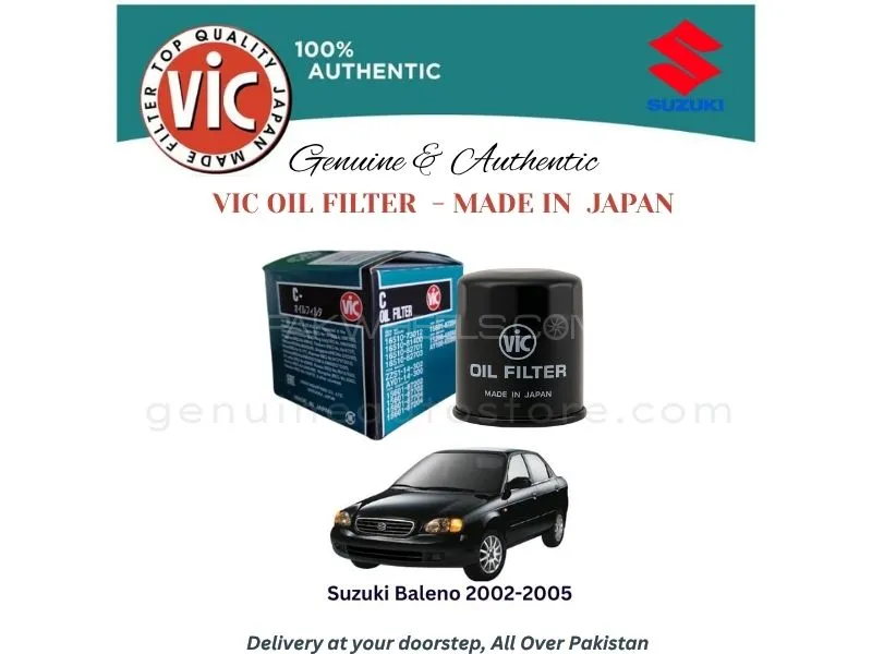 Suzuki Baleno 2002-2005 VIC OIL FILTER - MADE IN JAPAN Image-1