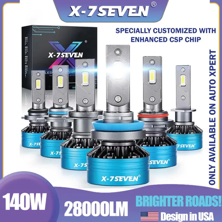 Car Led Lights, X7-Seven Original, Bright H4 Size. Image-1
