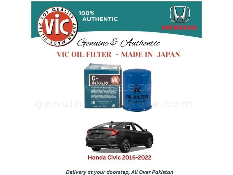 Honda Civic 2016-2022 VIC OIL FILTER - MADE IN JAPAN Image-1