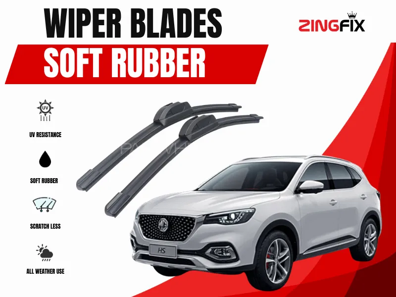 Zingfix Soft Rubber Wiper Blade for MG HS (2020-2024) Image-1