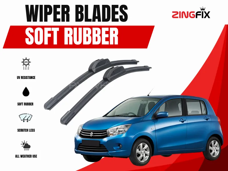 Zingfix Soft Rubber Wiper Blade for Suzuki Cultus (2017-2024) Image-1