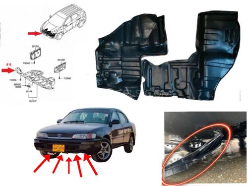 Toyota Corolla 1994-2002 Engine Shield | 2 Pcs Set Toyota Corolla 1994-2002 Engine Shield | 2 Pcs Set