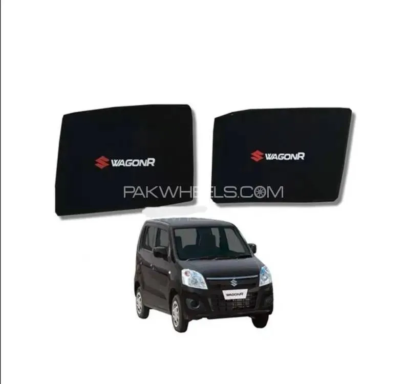 Suzuki Wagon R 2017-2023 Window Sun Shades Set of 4 Pcs, Black  Image-1