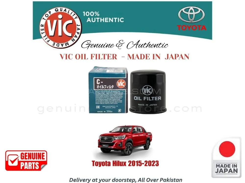 Toyota Hilux 2015-2023 VIC OIL FILTER - MADE IN JAPAN Image-1