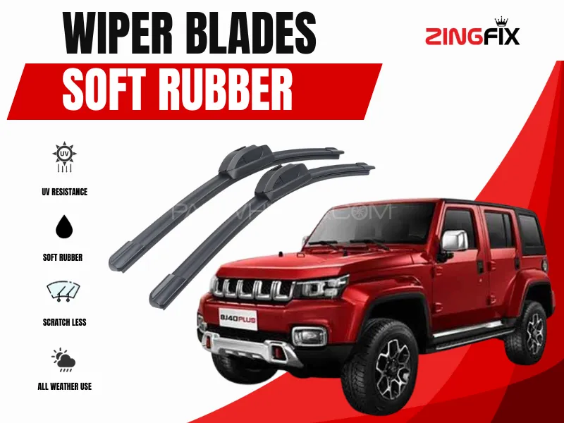 Zingfix Soft Rubber Wiper Blade for BAIC BJ40 (2021-2024) Image-1