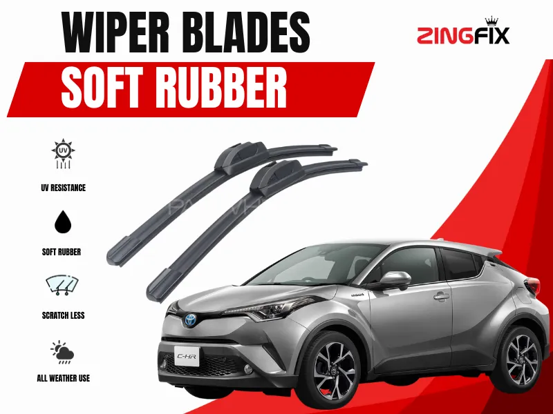 Zingfix Soft Rubber Wiper Blade for Toyota CHR Image-1