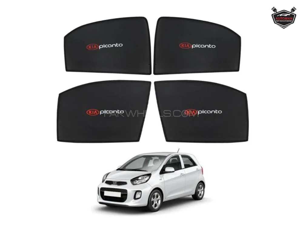 "Custom Fit Sun Shade Blinds for Kia Picanto – UV Protection & Privacy" Image-1
