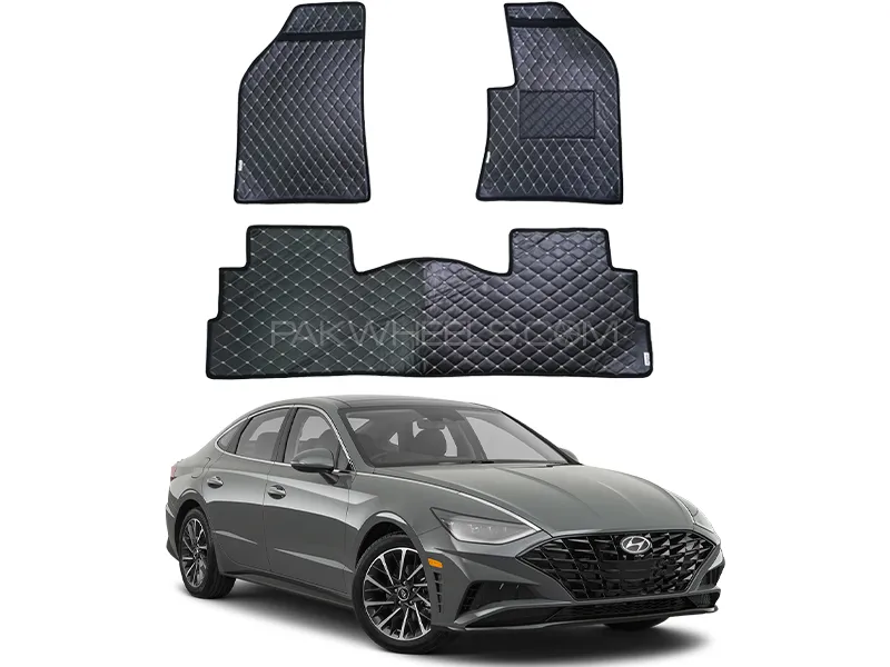 Hyundai Sonata 7D Floor Mat ( Flat Style ) - Model 2021-2024 Image-1