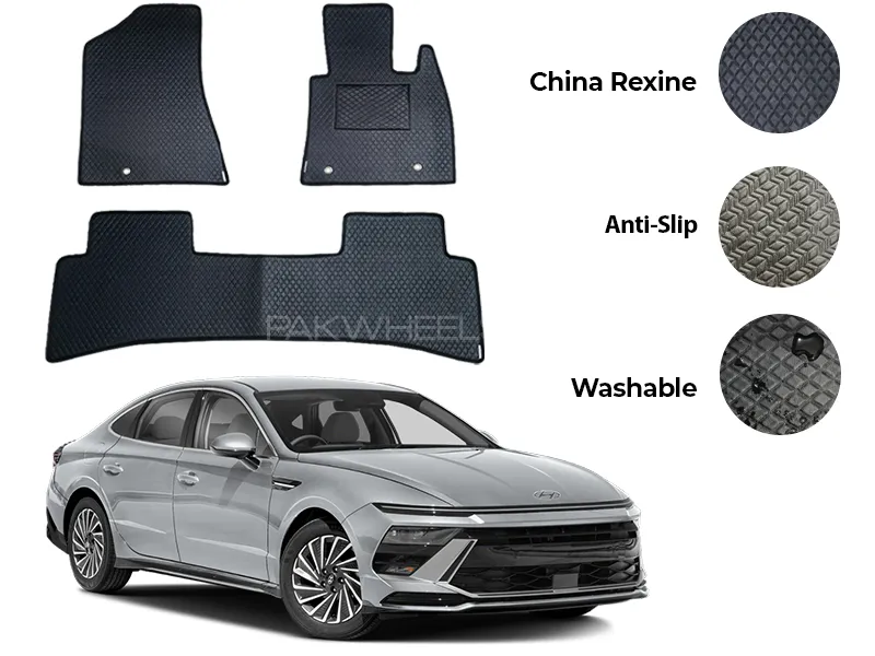 Hyundai Sonata China Rexine Floor Mat 3PCS - Model 2025 Image-1
