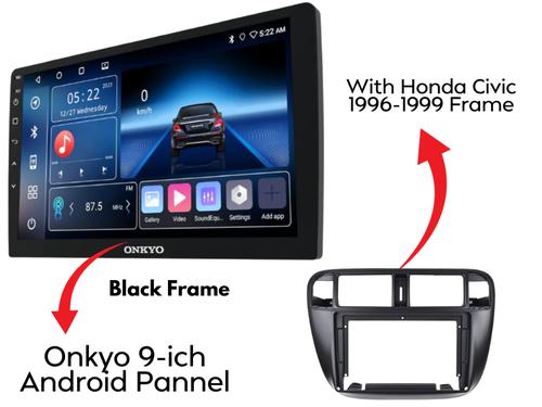 Honda Civic 1996-1999 Original Onkyo X-QD1120 Android Panel with Black Frame 9-Inch | 2+32GB | Honda Civic 1996-1999 Original Onkyo X-QD1120 Android Panel with Black Frame 9-Inch | 2+32GB |