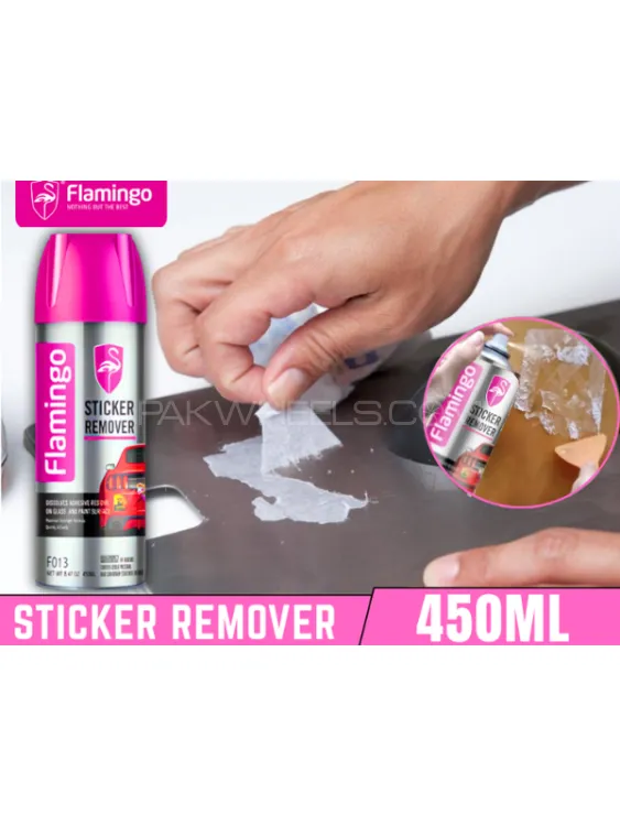 Flamingo Car Sticker Remover Glue Adhesive Residue Remover Tint Remover 450ML . Image-1