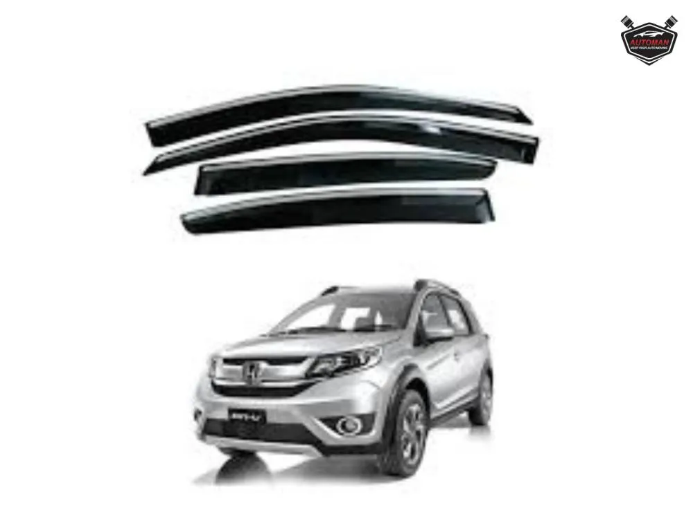 Premium Chrome Air Press & Sun Visor for Honda BR-V – Stylish & Functional Image-1