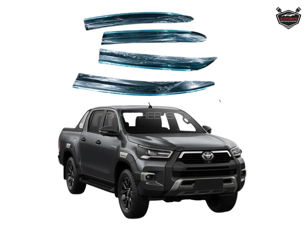 Premium Chrome Air Press & Sun Visor for Toyota Revo – Enhanced Styling Image-1