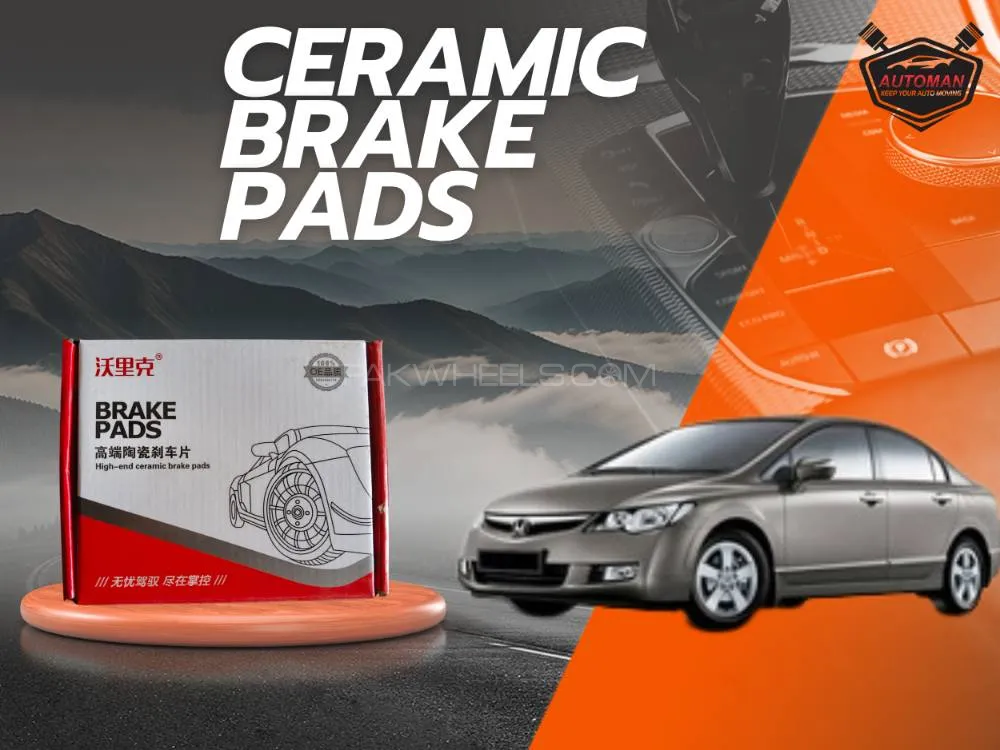 Premium Front Ceramic Brake Pads for Honda Civic 2006-2011 – High Performance  | Automanpk Premium Front Ceramic Brake Pads for Honda Civic 2006-2011 – High Performance  | Automanpk Image-1