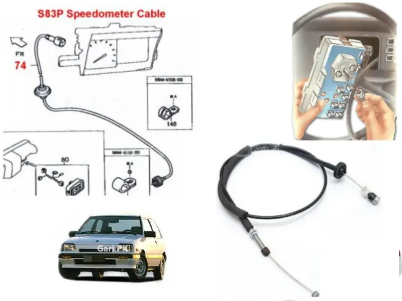 Suzuki Khyber 1989-1999 Speed Meter Cable Image-1
