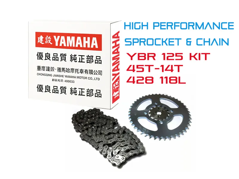 YAMAHA YBR CHAIN SPROCKET KIT Image-1