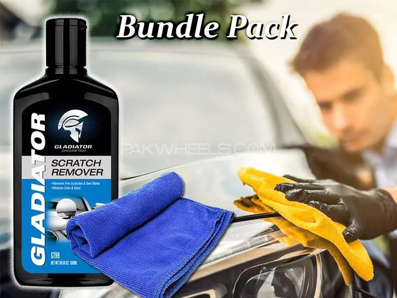 Gladiator Car Scratch Remover With Microfiber Towel Image-1