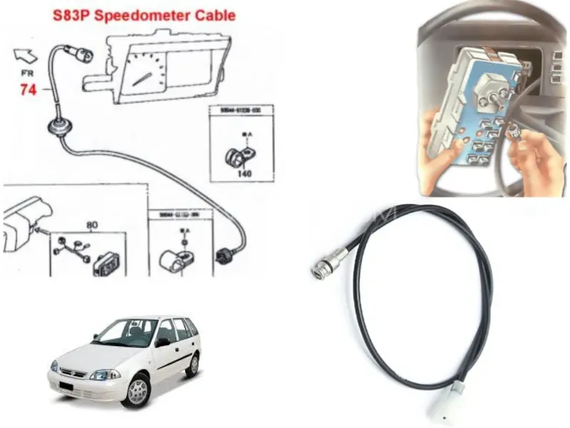 Suzuki Cultus 2007-2017 Speed Meter Cable Image-1