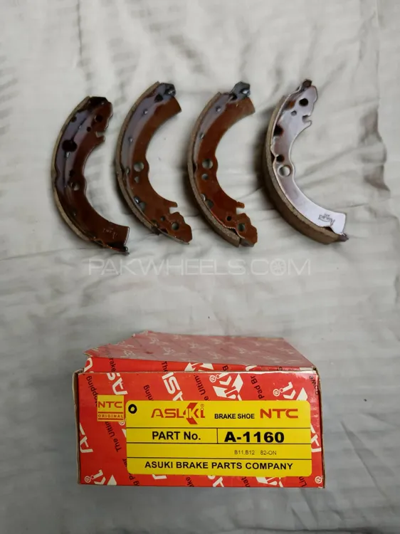 Nissan Sunny Rear Brake Shoes Asuki A-1160 Geniune Image-1