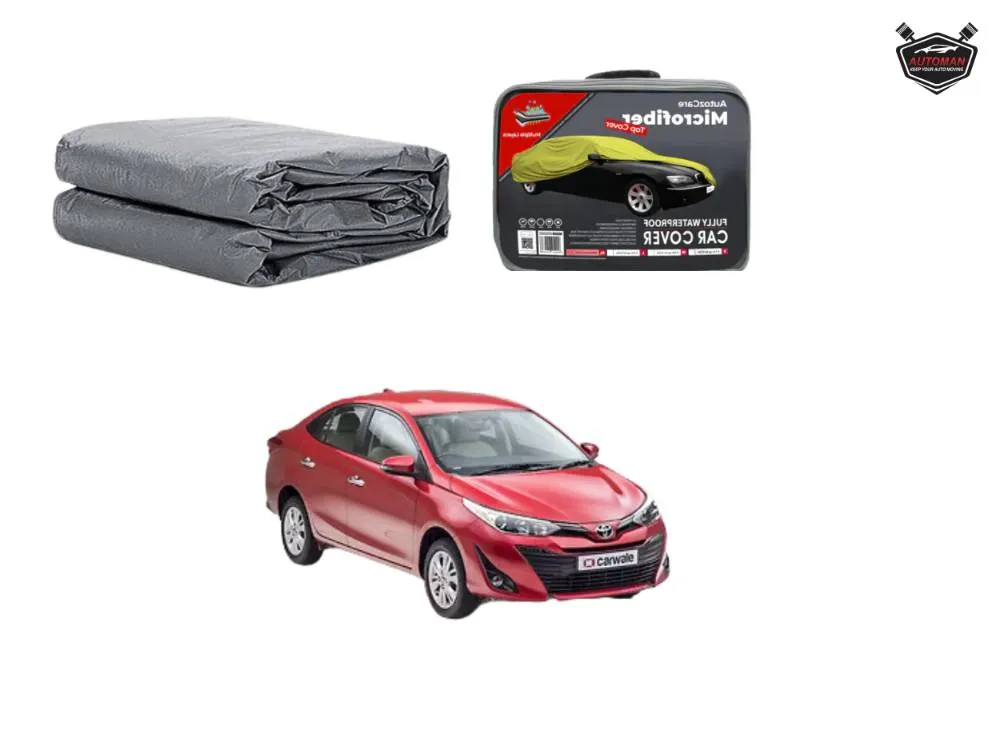 Universal Toyota Yaris All Models Premium Cotton Fabric Top Cover – Custom Fit, Breathable & Soft Pr Image-1